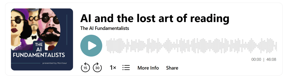 AI and the lost art of reading